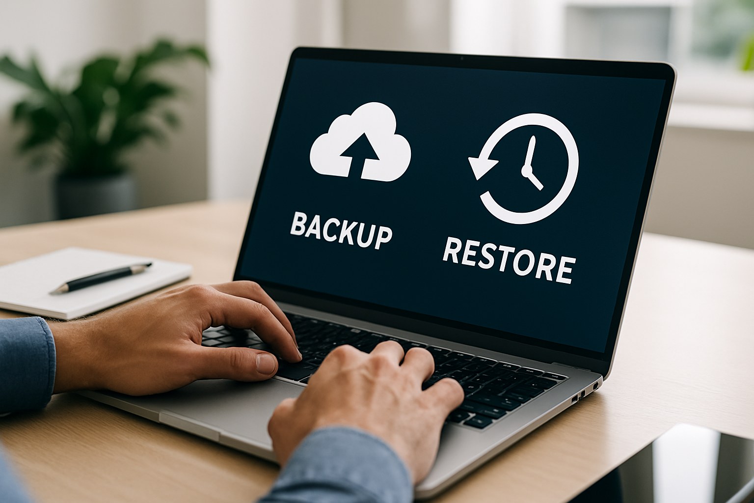 Backing up and restoring a website