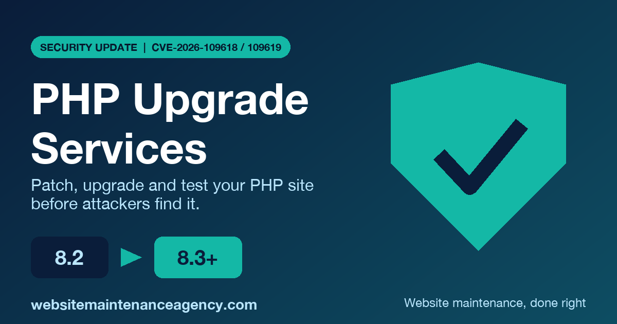 PHP upgrade and security services